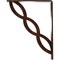 Ekena Millwork Loera Wrought Iron Bracket, (Single center brace), Antiqued Copper 1 1/2"W x 7 1/2"D x 10"H BKTM01X07X10SLOACO - alternate 3